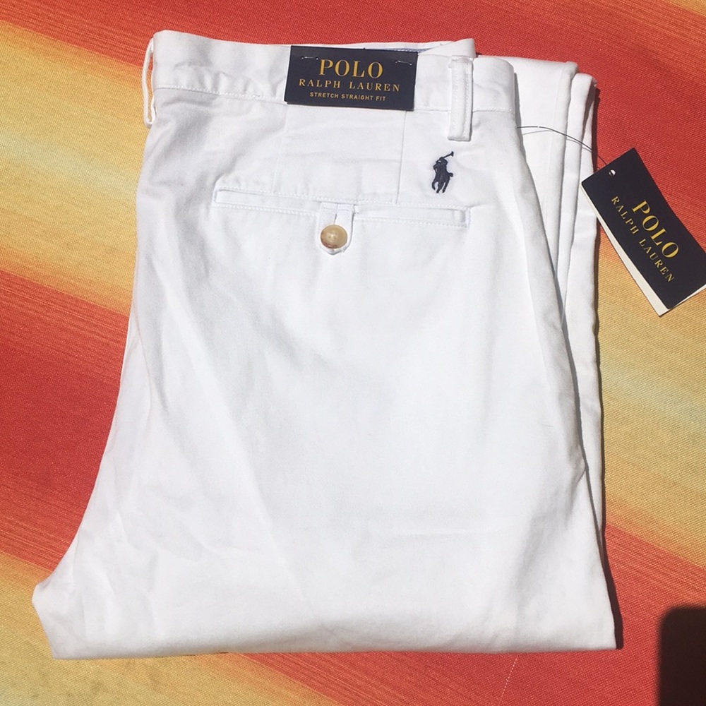 Ralph Lauren Polo White Chinos 32x32